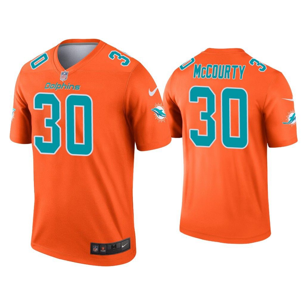 Men Miami Dolphins #30 Jason McCourty Nike Orange Inverted Legend NFL Jersey